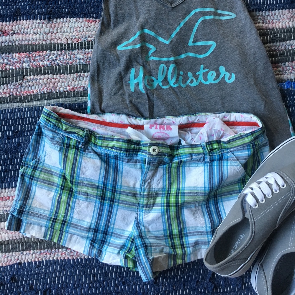 PINK Plaid Short-Shorts